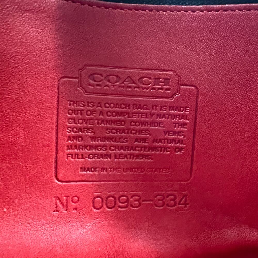Vintage Coach Chester Canteen Crossbody Red Leather Bag 9901 - Picture 3 of 11